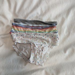 Primary bikini underwear 3-pack sunburst rainbow mix size 4-5